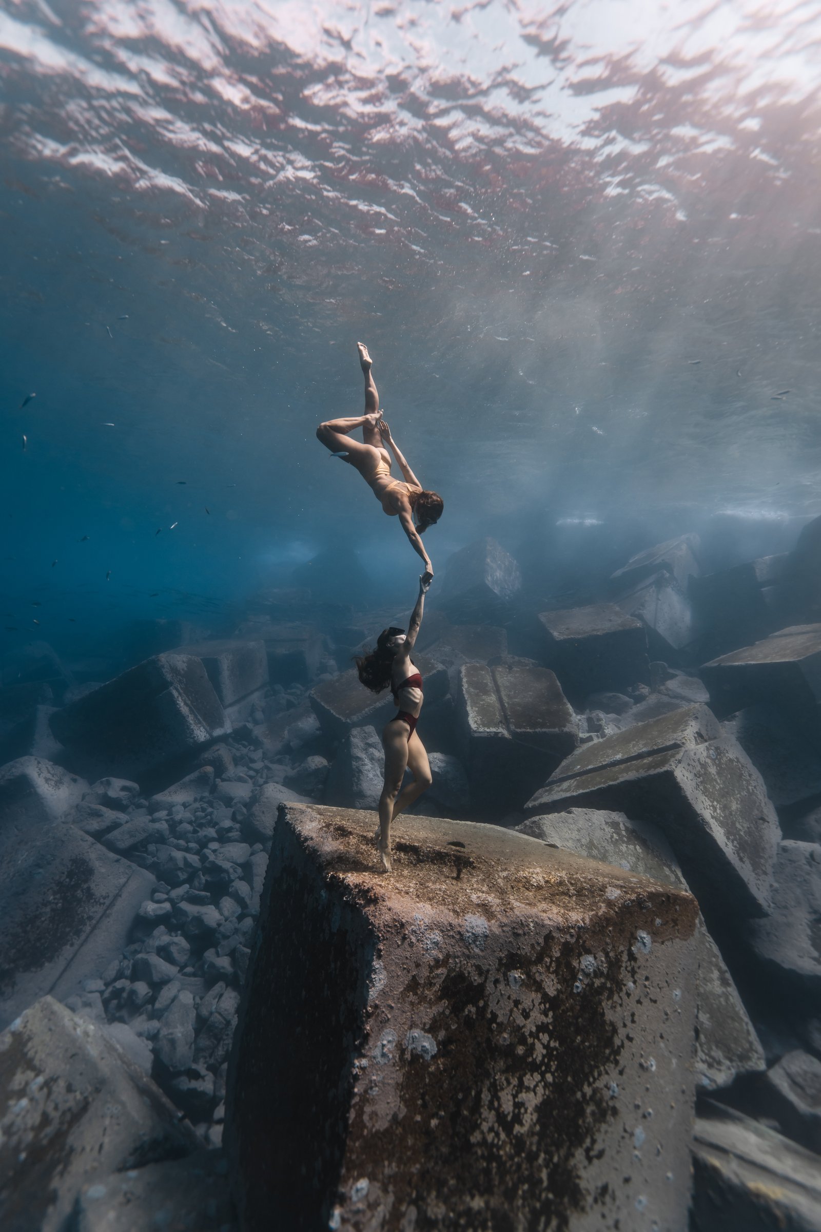Fotografía artística de apnea por Alessio Sera